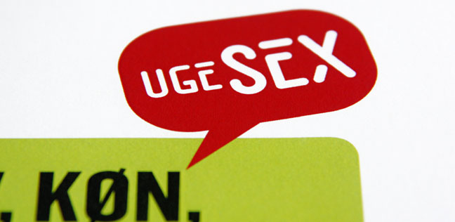Uge Sex campaign, design by Marianne Larsen and Anton Vinther