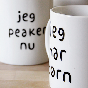 cups, graphic design by  Marianne Larsen, produced for Super Navigators